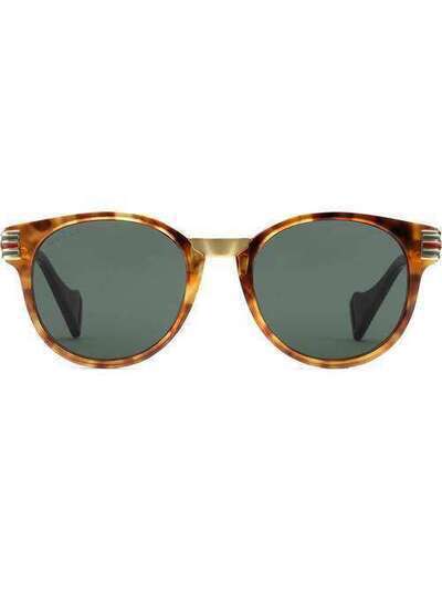 Gucci Eyewear солнцезащитные очки в круглой оправе 596065J0770