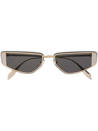 Alexander McQueen Eyewear солнцезащитные очки в квадратной оправе 611079I3330
