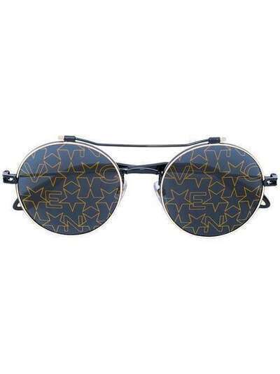 Givenchy Eyewear солнцезащитные очки со звездами на линзах GV7079S2M27YBKGOLD