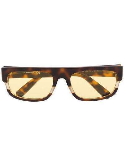 Dsquared2 Eyewear солнцезащитные очки в прямоугольной оправе DQ03345820V