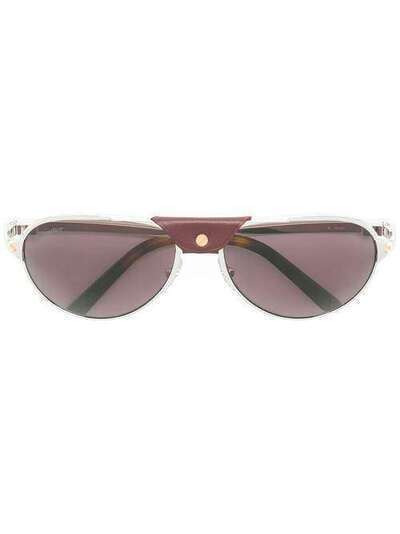 Cartier Eyewear солнцезащитные очки-авиаторы Santos de Cartier CT0034S