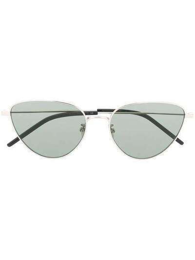 Saint Laurent Eyewear солнцезащитные очки в оправе 'кошачий глаз' 587256Y9902