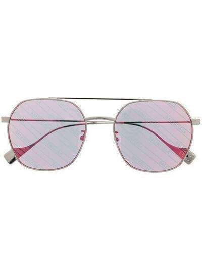 Balenciaga солнцезащитные очки Ghost в квадратной оправе 609378T0005