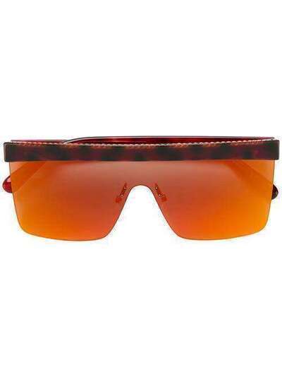 Stella McCartney Eyewear массивные солнцезащитные очки-авиаторы SC0148S