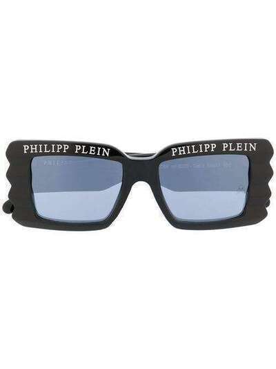 Philipp Plein солнцезащитные очки с логотипом WES0088PTE003N
