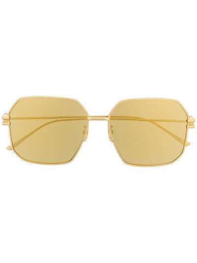 Bottega Veneta Eyewear солнцезащитные очки в оправе геометричной формы BV1047S628587V4450