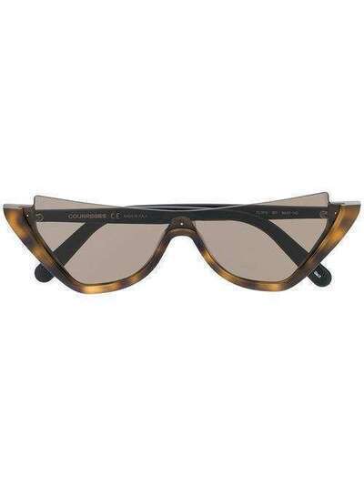 Courrèges Eyewear массивные солнцезащитные очки CL1910
