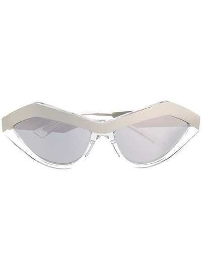 Bottega Veneta Eyewear солнцезащитные очки в оправе 'кошачий глаз' BV1055S620763V4451