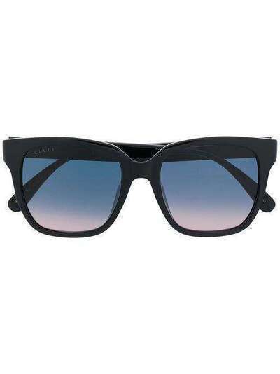 Gucci Eyewear солнцезащитные очки в массивной квадратной оправе GG0715SA002