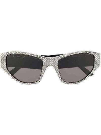 Balenciaga Eyewear солнцезащитные очки в оправе 'кошачий глаз' BB0097S001