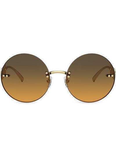 Versace Eyewear солнцезащитные очки в круглой оправе VE2214100218