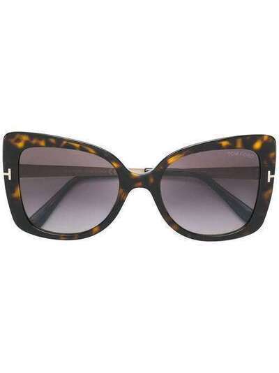 Tom Ford Eyewear массивные солнцезащитные очки FT0609S