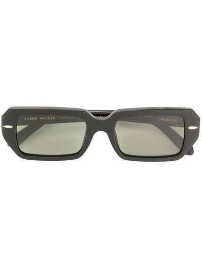 Karen Walker солнцезащитные очки Ginsberg в прямоугольной оправе KWM1921939
