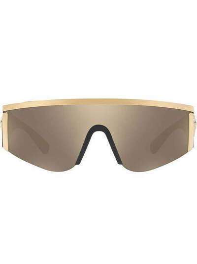Versace Eyewear солнцезащитные очки 'Medusa' с козырьком VE219710005A