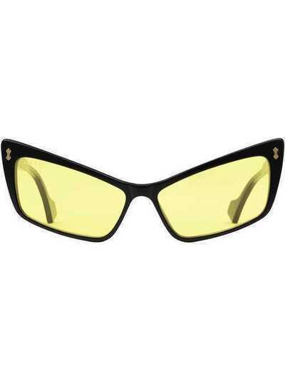 Gucci Eyewear солнцезащитные очки в оправе 'кошачий глаз' 596034J0740