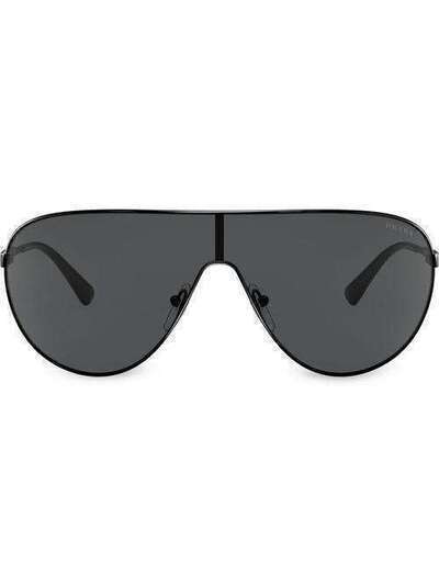 Prada Eyewear солнцезащитные очки-маска PR55XS1AB5S0