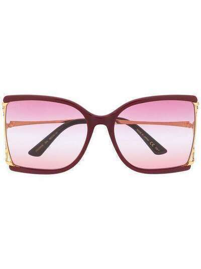 Gucci Eyewear солнцезащитные очки в квадратной оправе GG0592S004
