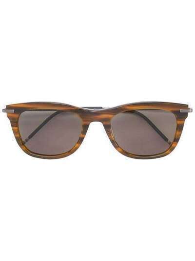 Thom Browne Eyewear солнцезащитные очки в квадратной оправе TB712BT