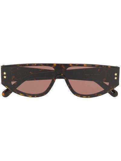 Stella McCartney Eyewear солнцезащитные очки в оправе черепаховой расцветки SC0238S