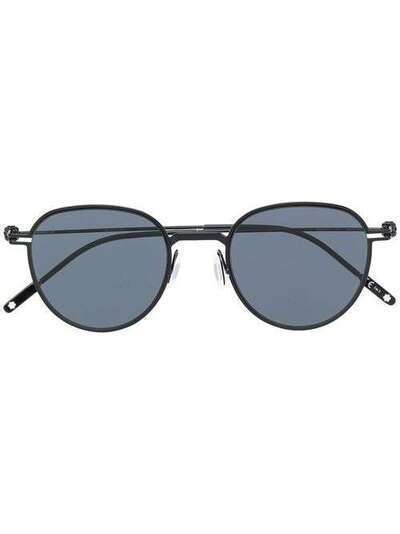 Montblanc солнцезащитные очки в круглой оправе