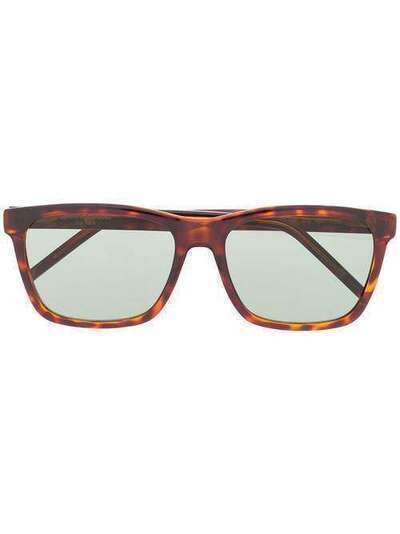 Saint Laurent Eyewear солнцезащитные очки в квадратной оправе 588023Y9901