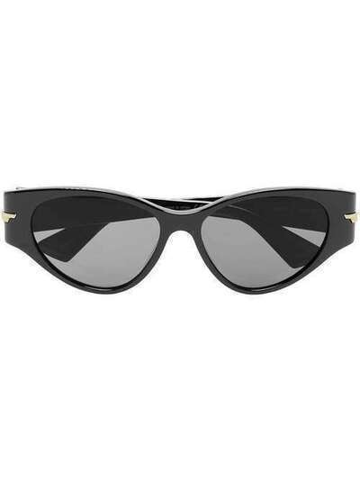 Bottega Veneta Eyewear солнцезащитные очки в оправе 'кошачий глаз' BV1002S