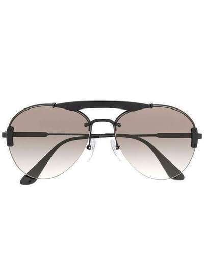 Prada Eyewear солнцезащитные очки-авиаторы SPR62US1AB5O
