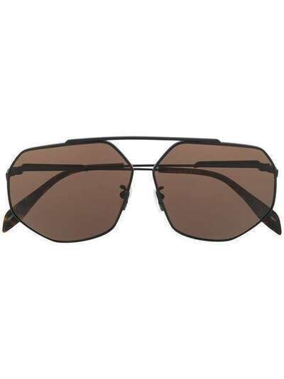 Alexander McQueen Eyewear солнцезащитные очки-авиаторы 611077I3330