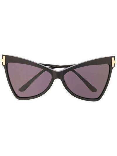 Tom Ford Eyewear солнцезащитные очки в оправе 'кошачий глаз' FT0767S
