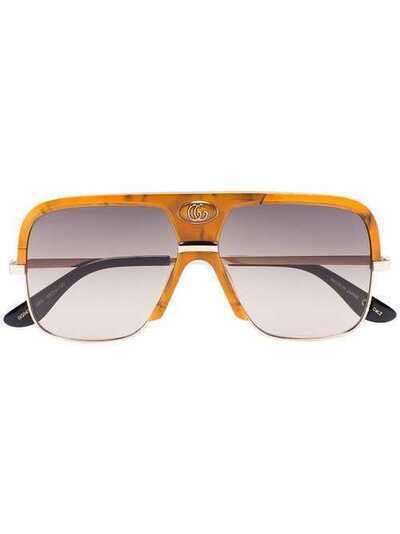 Gucci Eyewear градиентные солнцезащитные очки-авиаторы GG0478S