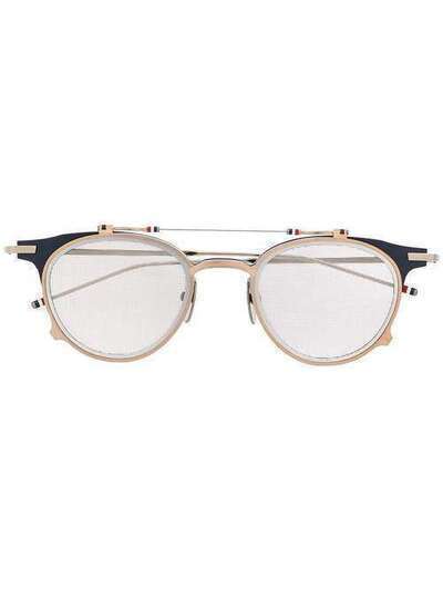 Thom Browne Eyewear солнцезащитные очки в круглой оправе TBS8144903