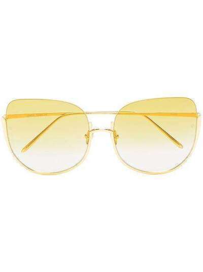Linda Farrow солнцезащитные очки 'Kennedy' в массивной оправе LFL847C4SUN