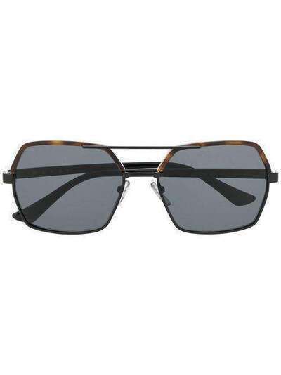 Marni Eyewear солнцезащитные очки-авиаторы в массивной оправе ME2106S