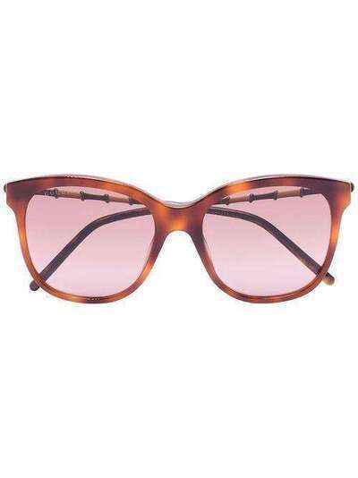 Gucci Eyewear солнцезащитные очки с затемненными линзами GG0654S
