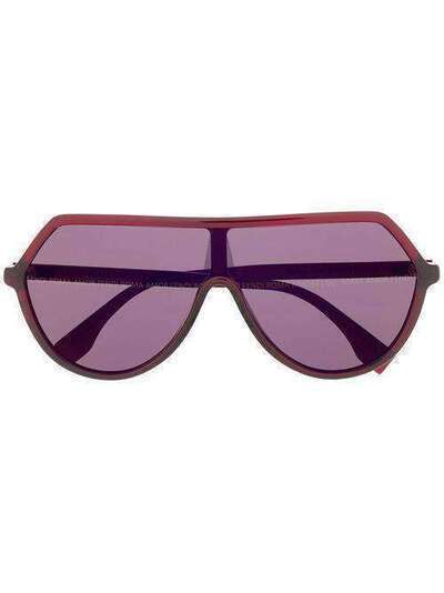Fendi Eyewear массивные солнцезащитные очки с логотипом FF0377S