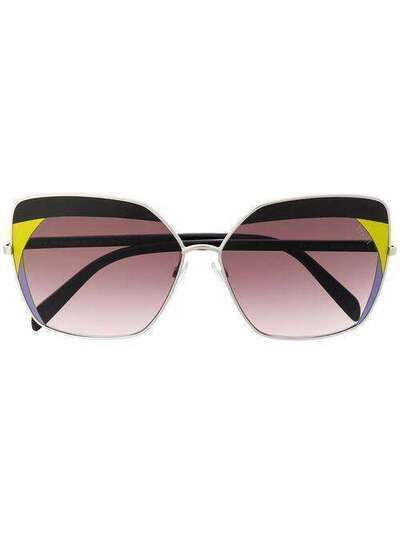 Emilio Pucci солнцезащитные очки с абстрактным принтом EP01036205F