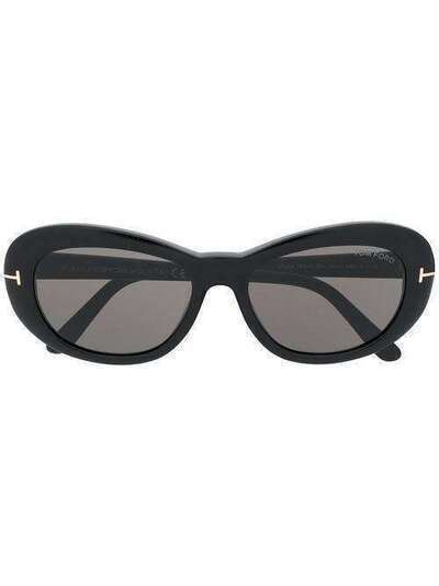 Tom Ford Eyewear солнцезащитные очки в круглой оправе FT0819