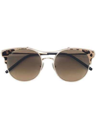 Jimmy Choo Eyewear солнцезащитные очки 'Lue' с леопардовым принтом JIMSLUEXMG