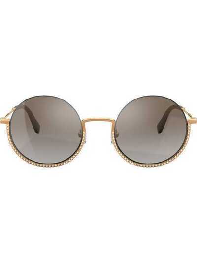 Miu Miu Eyewear солнцезащитные очки в круглой оправе MU69US7OE5O0