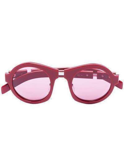 Prada Eyewear солнцезащитные очки в круглой оправе с затемненными линзами 0PR10XS5391K050