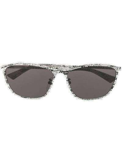 Balenciaga Eyewear солнцезащитные очки в овальной оправе BB0083S