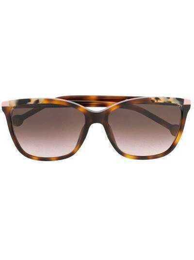 Carolina Herrera солнцезащитные очки черепаховой расцветки SHE821
