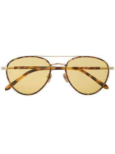Linda Farrow солнцезащитные очки черепаховой расцветки LFL954C7SUN