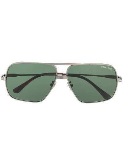 Tom Ford Eyewear солнцезащитные очки Frankie в квадратной оправе TF735H