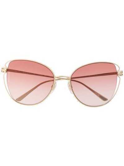 Cartier Eyewear солнцезащитные очки Panthère de Cartier в оправе 'бабочка' CT0236S