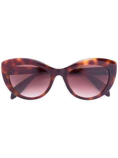 Alexander McQueen Eyewear солнцезащитные очки в оправе "кошачий глаз" AM0040S