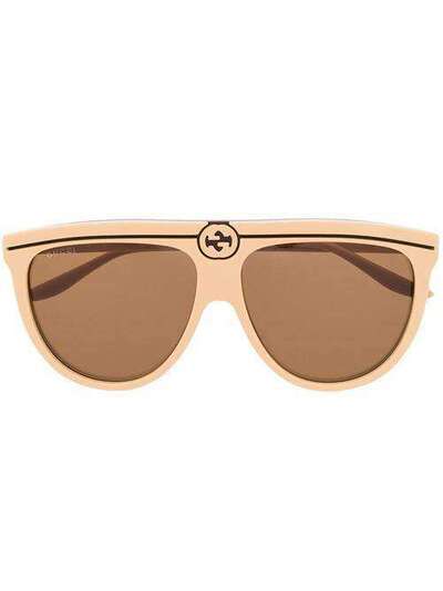 Gucci Eyewear солнцезащитные очки-авиаторы GG0732S002