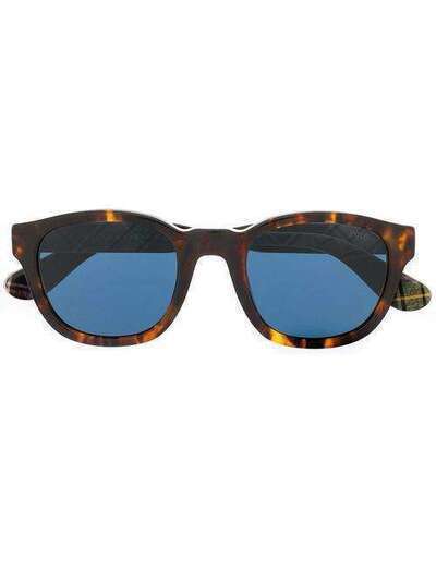 Polo Ralph Lauren солнцезащитные очки с принтом в клетку 0PH415951348049