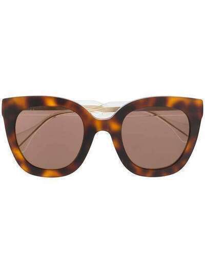 Gucci Eyewear солнцезащитные очки в квадратной оправе 596085J0740