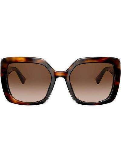 Valentino Eyewear солнцезащитные очки в массивной оправе с логотипом VLogo VA4065515113